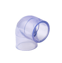 Clear PVC 90 Degree Elbow