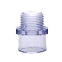 Clear PVC Male Adapter