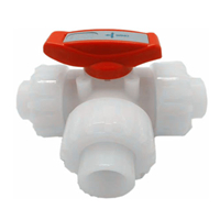 PVDF 3-way Ball Valve